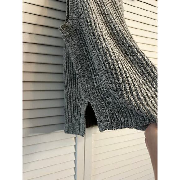 Madewell Knit Valley Gray Sleeveless Sweater Top Sz M - Picture 5 of 6